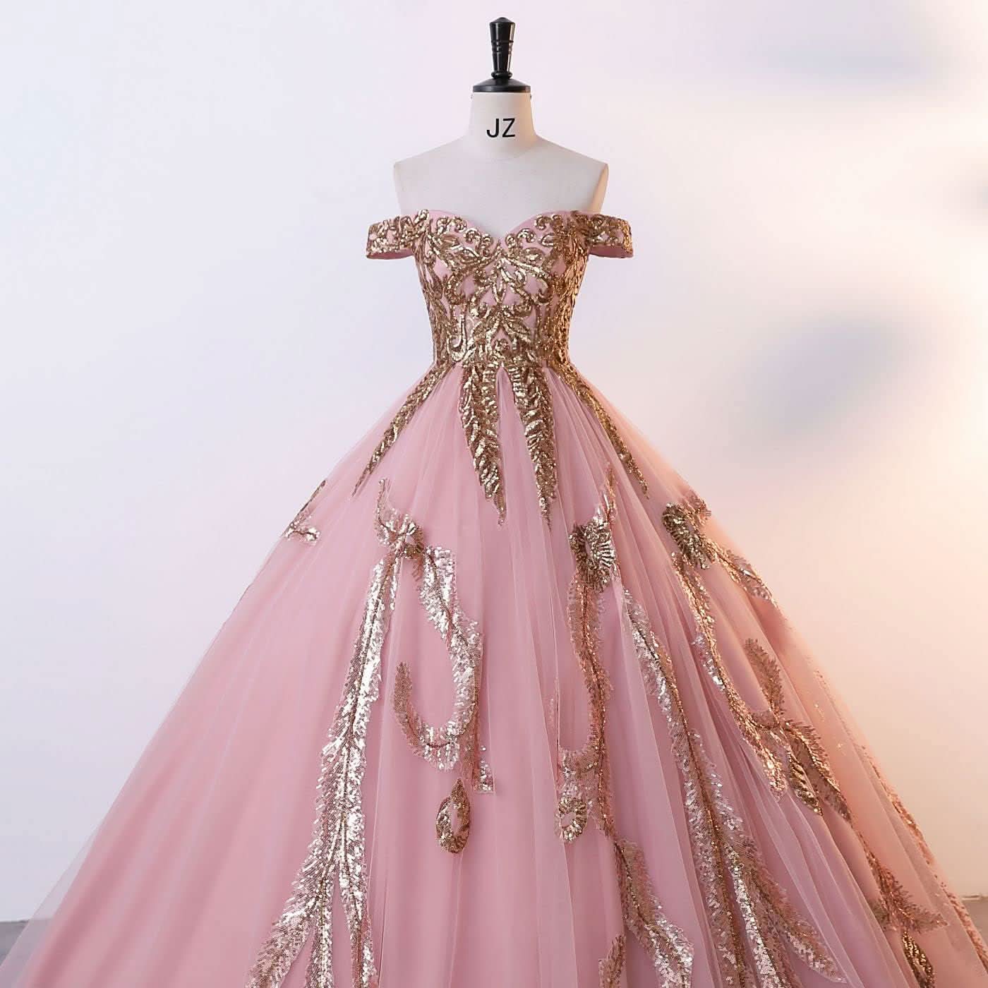 BMbride Women's Beading Sweetheart Ball Gown Tulle Layed Long Quinceanera Dress