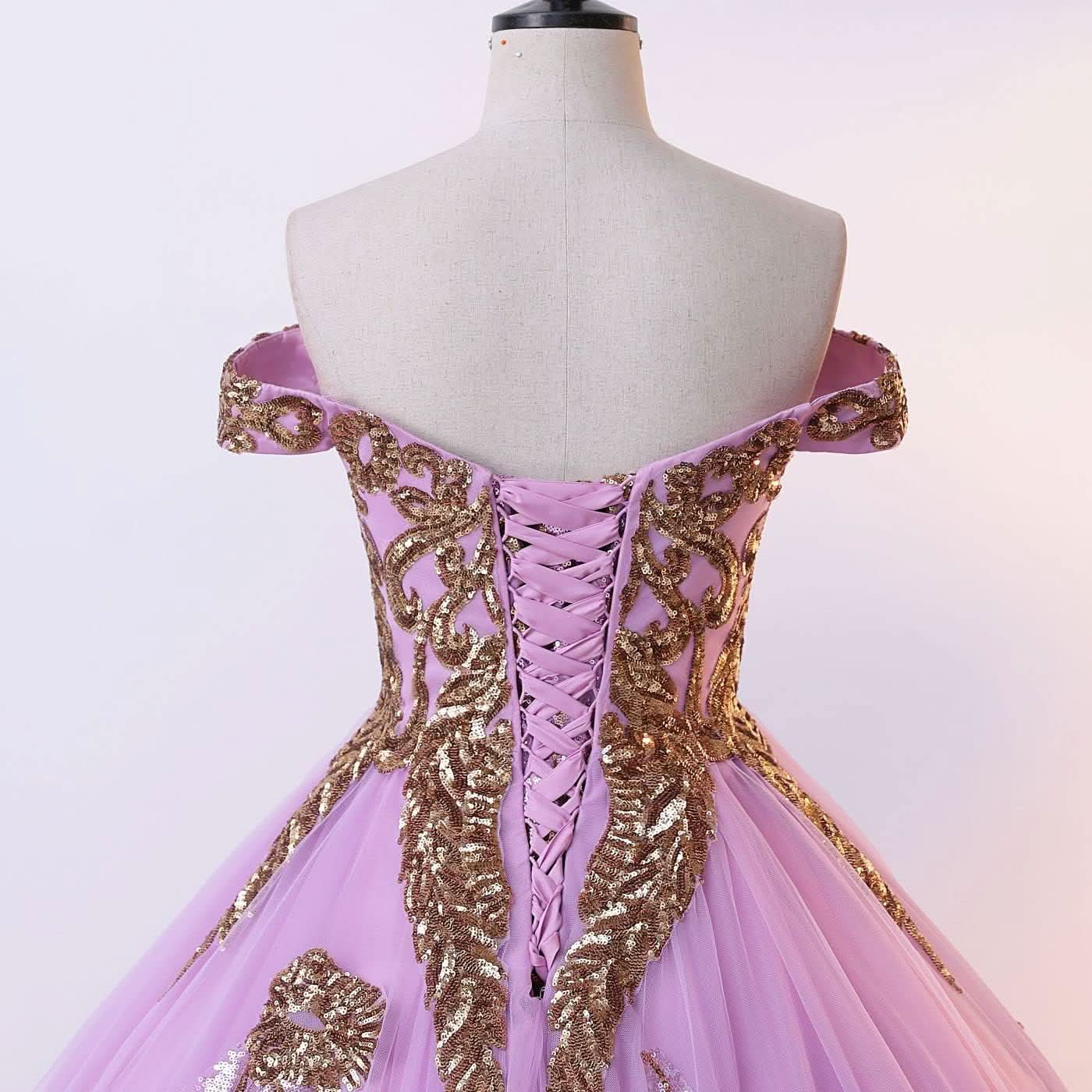 BMbride Women's Beading Sweetheart Ball Gown Tulle Layed Long Quinceanera Dress