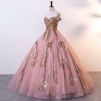 BMbride Women's Beading Sweetheart Ball Gown Tulle Layed Long Quinceanera Dress