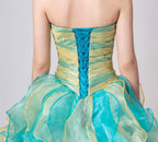 BMbride Women's Beading Sweetheart Ball Gown Tulle Layed Long Quinceanera Dress