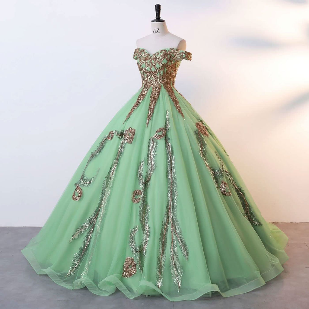 BMbride Women's Beading Sweetheart Ball Gown Tulle Layed Long Quinceanera Dress