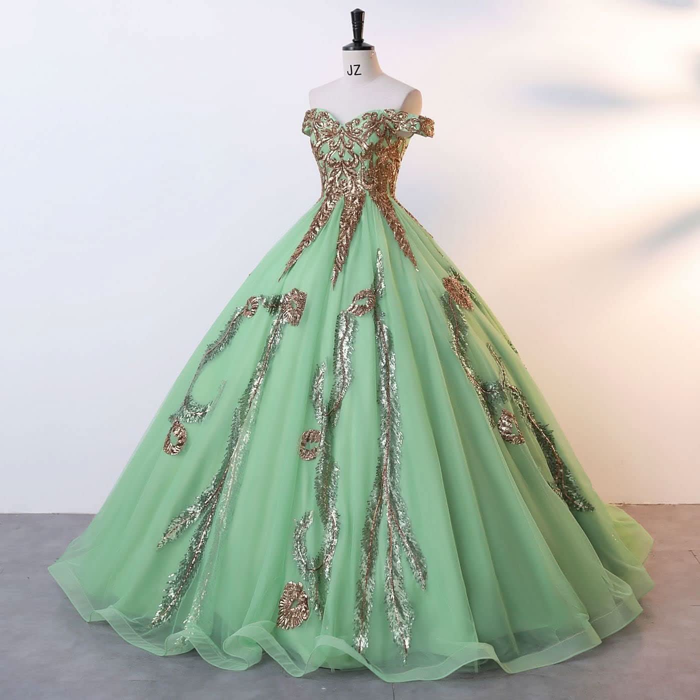 BMbride Women's Beading Sweetheart Ball Gown Tulle Layed Long Quinceanera Dress