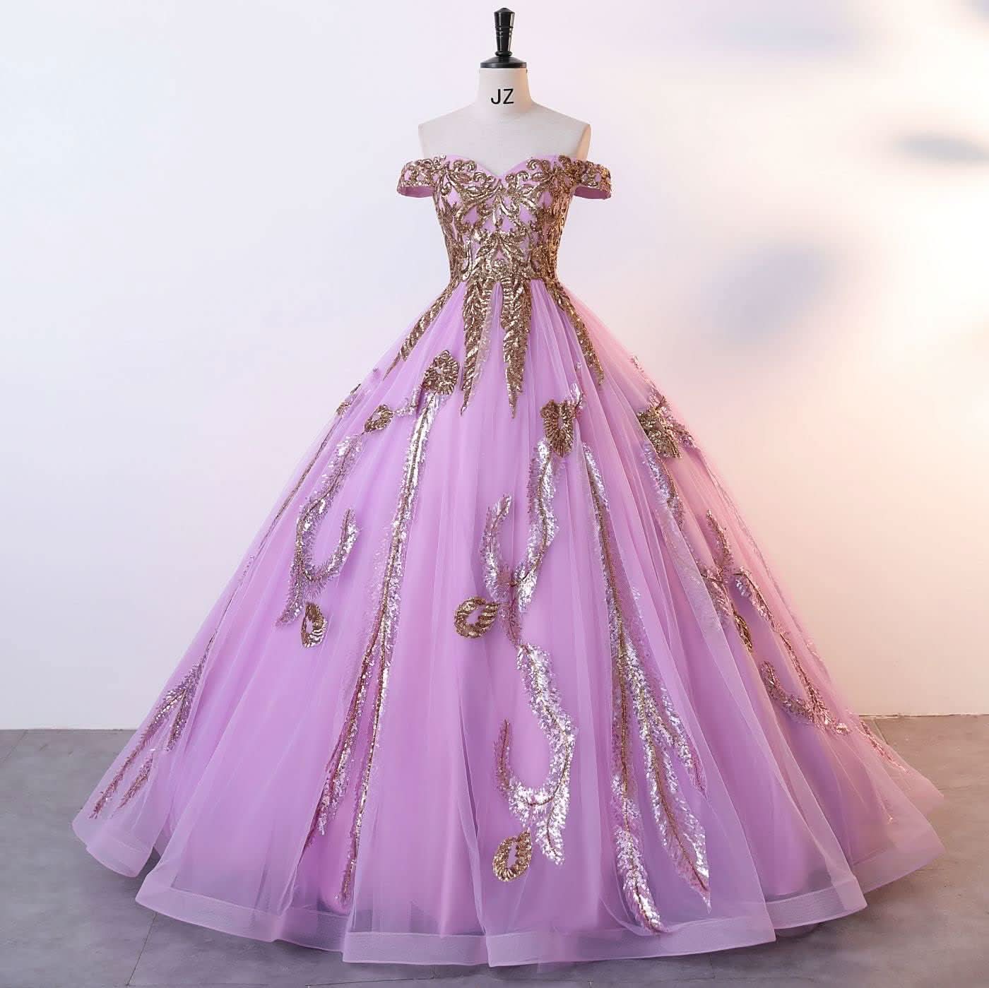 BMbride Women's Beading Sweetheart Ball Gown Tulle Layed Long Quinceanera Dress