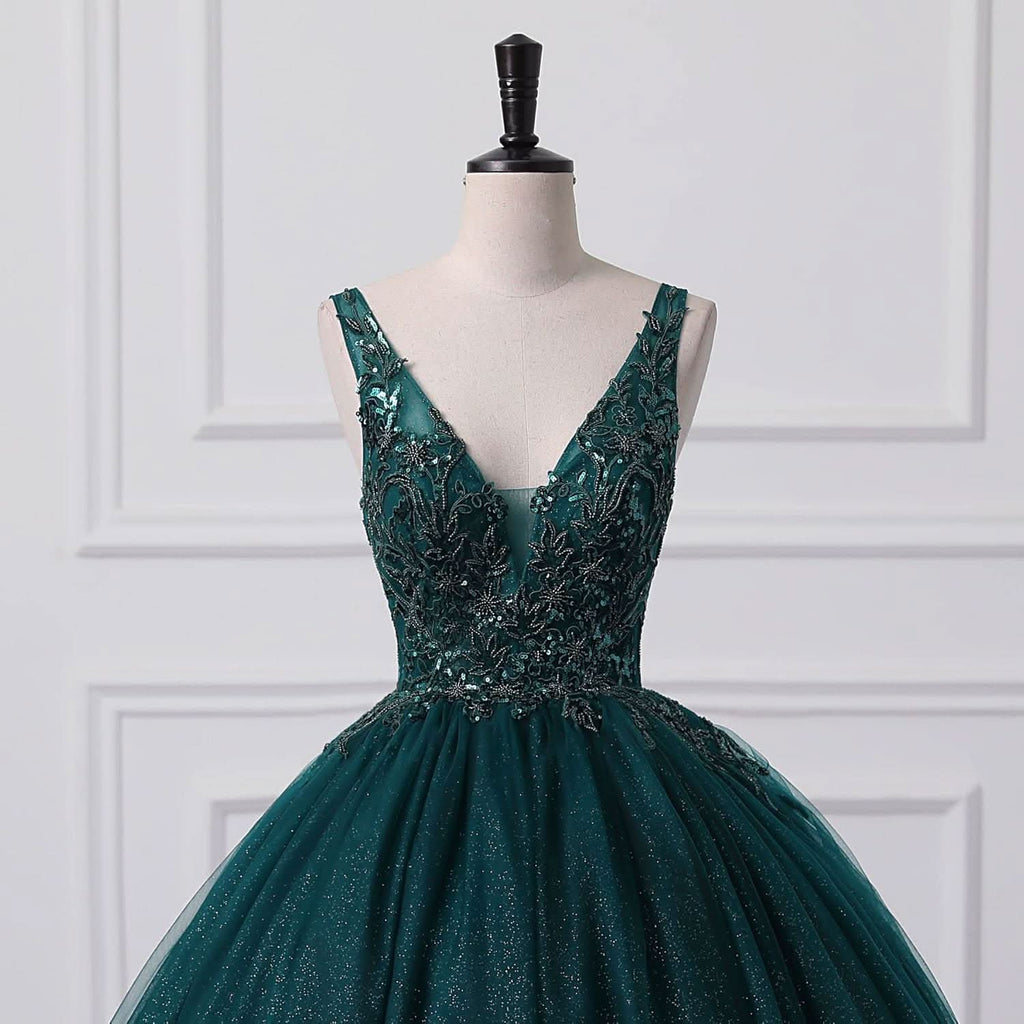 BMbride Women's Beading Sweetheart Ball Gown Tulle Layed Long Quinceanera Dress