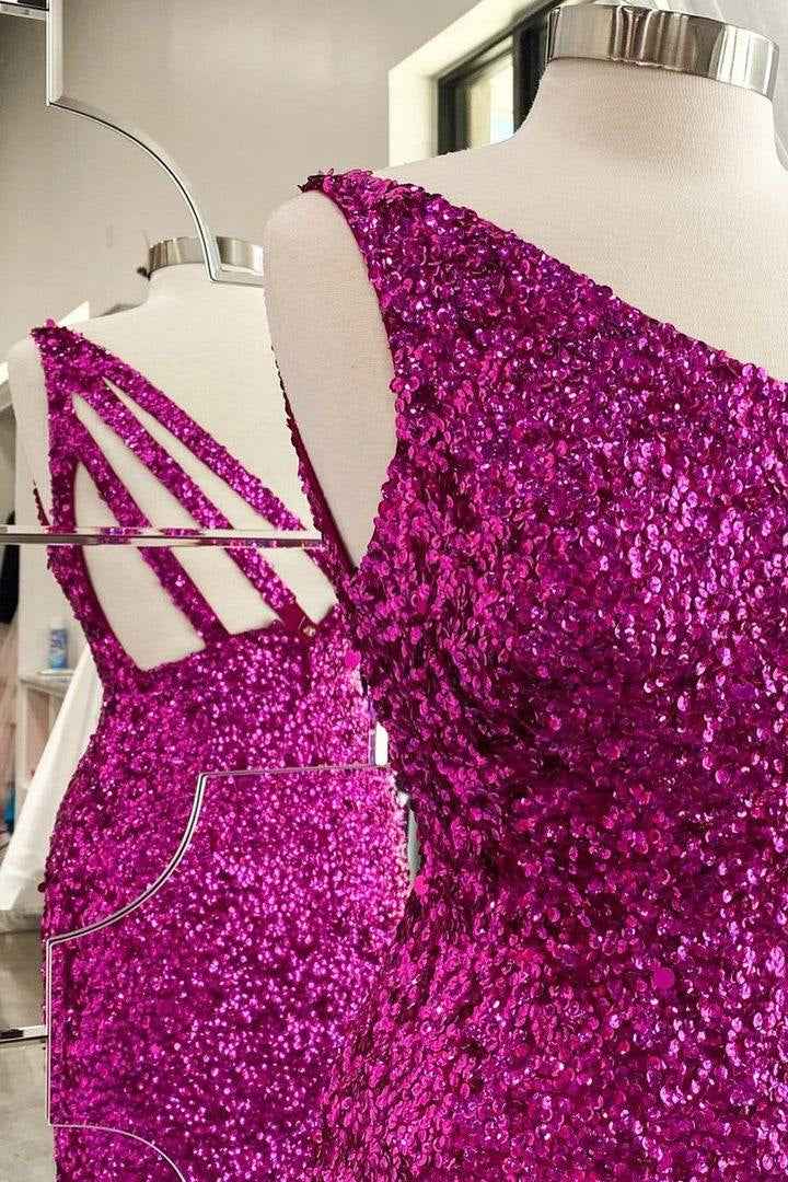Amazing Sleeveless Mermaid Prom Dress One Shoulder With Split