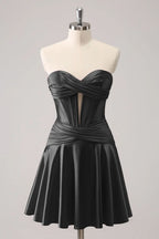 Fuchsia Sweetheart Corset A Line Short Homecoming Dress Bmbride