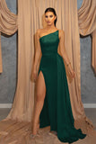 Sky Blue Sleeveless Split Mermaid Evening Dress with Sequins BM bride