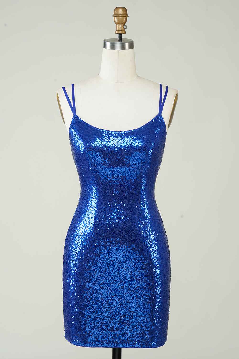 Red Tight Sequins Backless Homecoming Dress Bmbride