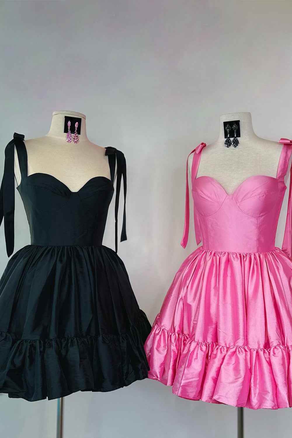 Simple Pink Corset A-Line Ruched Short Homecoming Dress Bmbride