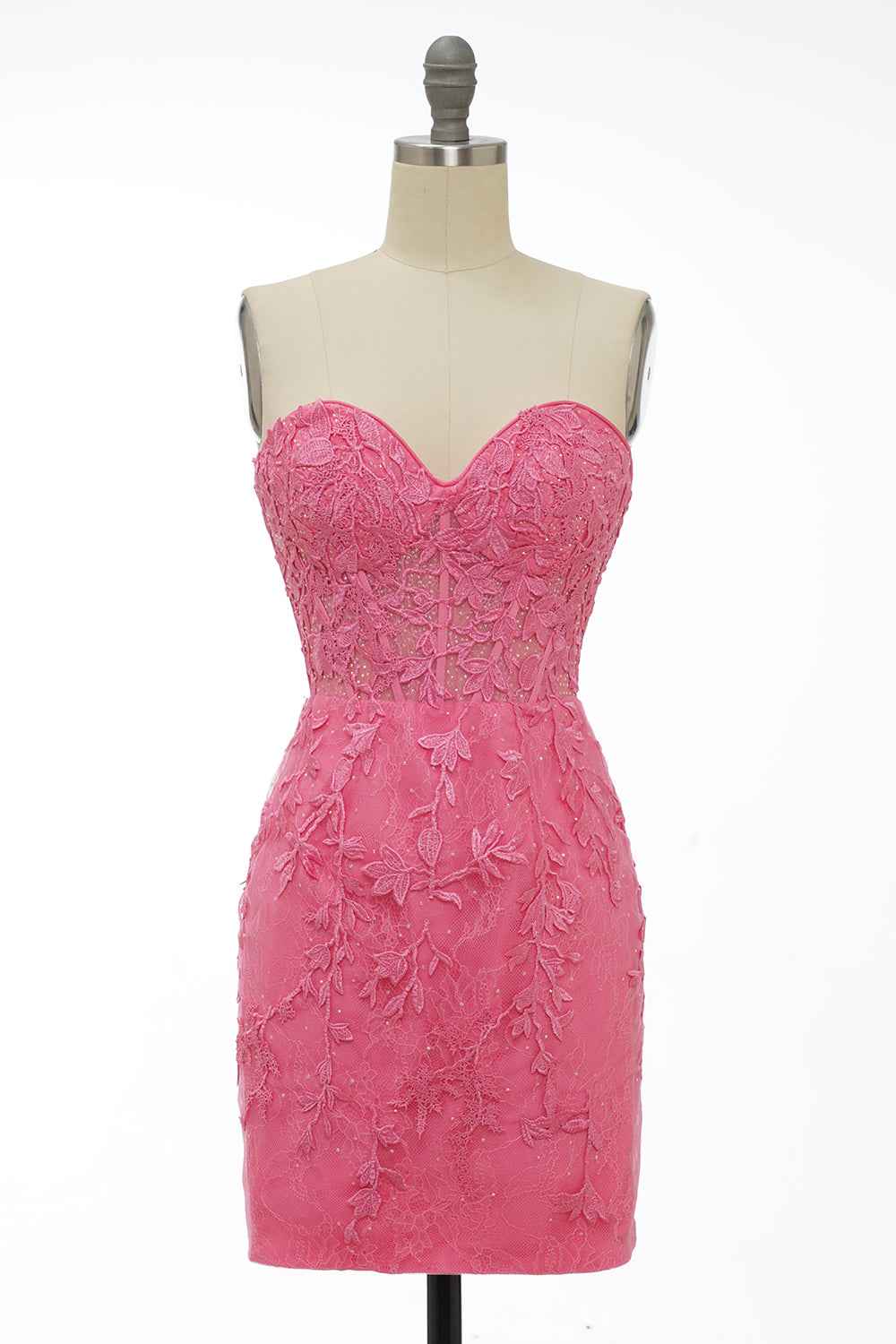 Yellow Tight Short Homecoming Dress with Appliques Bmbride