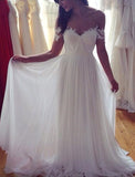 Long Chiffon Beach Wedding Dress BM bride