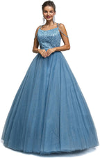 BMbride Women's Beading Sweetheart Ball Gown Tulle Layed Long Quinceanera Dress