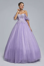 BMbride Women's Beading Sweetheart Ball Gown Tulle Layed Long Quinceanera Dress