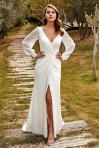 Lace Appliqued Wedding Dresses for Bride 2025 Beach Wedding Bridal Gowns for Women SE002