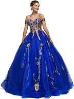 BMbride Women's Beading Sweetheart Ball Gown Tulle Layed Long Quinceanera Dress