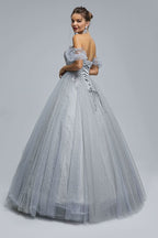 BMbride Women's Beading Sweetheart Ball Gown Tulle Layed Long Quinceanera Dress