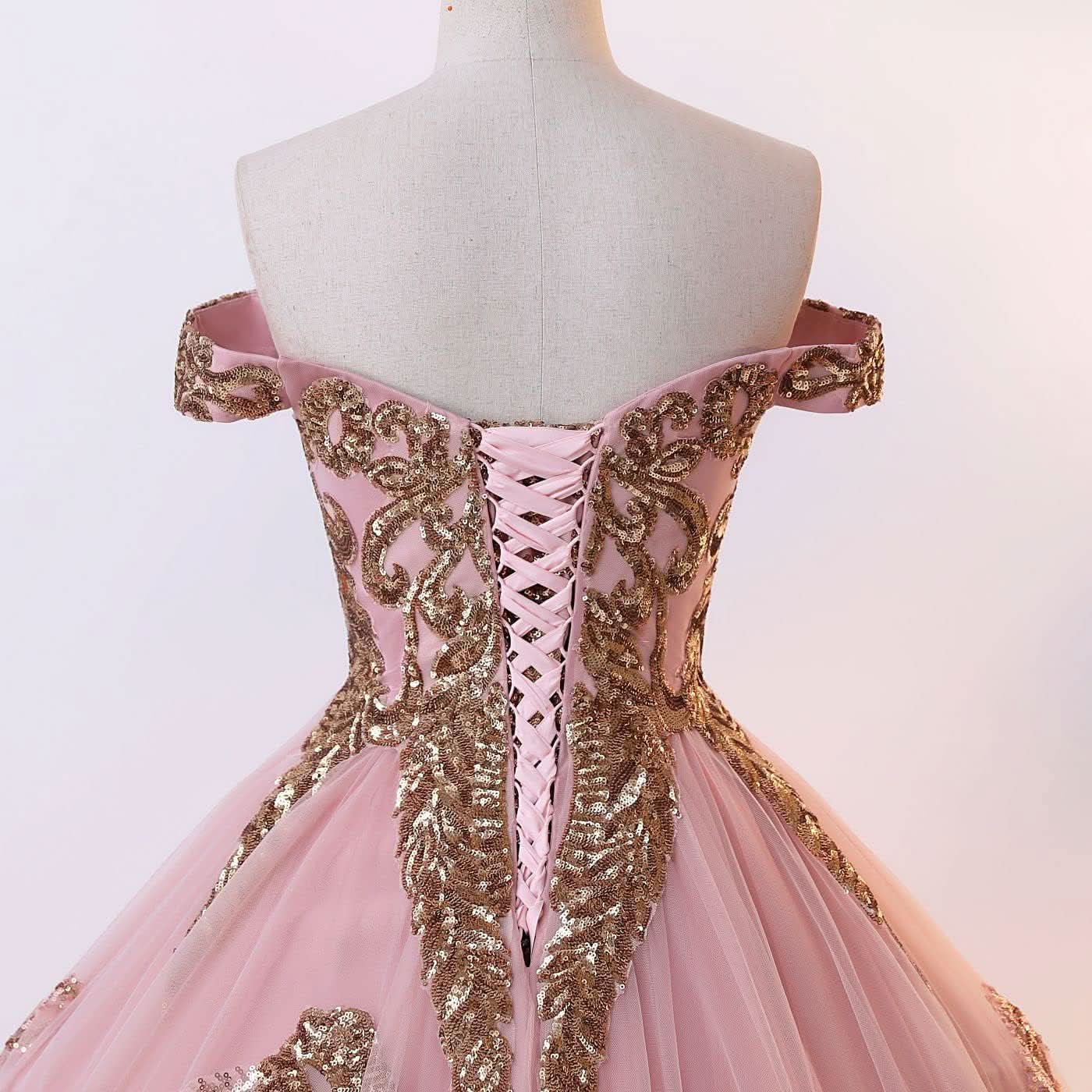 BMbride Women's Beading Sweetheart Ball Gown Tulle Layed Long Quinceanera Dress