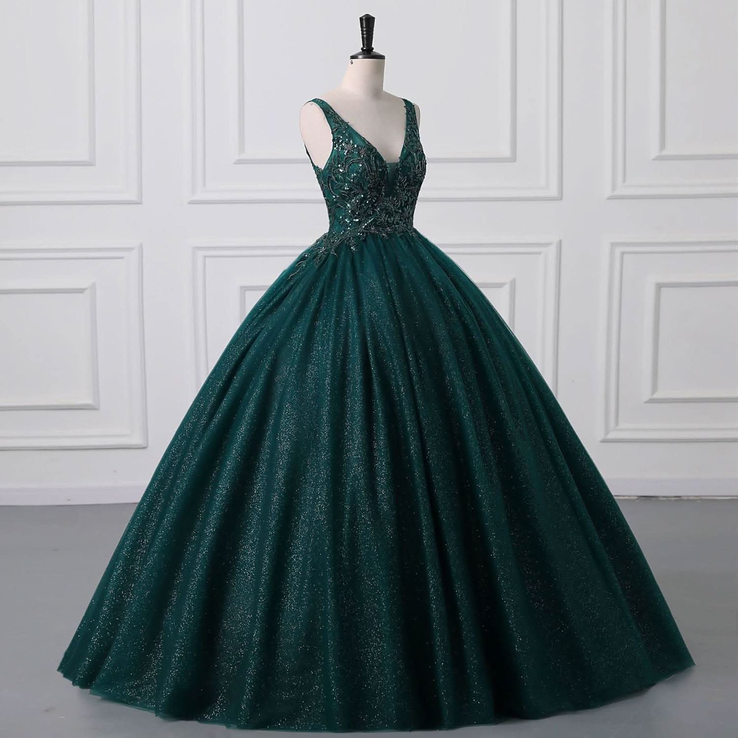 BMbride Women's Beading Sweetheart Ball Gown Tulle Layed Long Quinceanera Dress