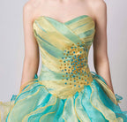 BMbride Women's Beading Sweetheart Ball Gown Tulle Layed Long Quinceanera Dress