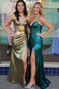 Stunning Black Tulle Off-the-Shoulder Long Prom Dress with Glittering Details BM bride