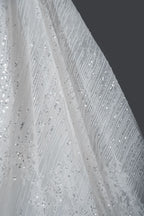 Strapless Sleeveless Sweetheart Pleated Ball Gown Wedding Dress with Sequins BM bride