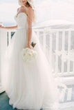 Spaghetti Strap Tulle Wedding Dress BM bride