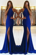 Royal Blue Mermaid Prom Dress BM bride