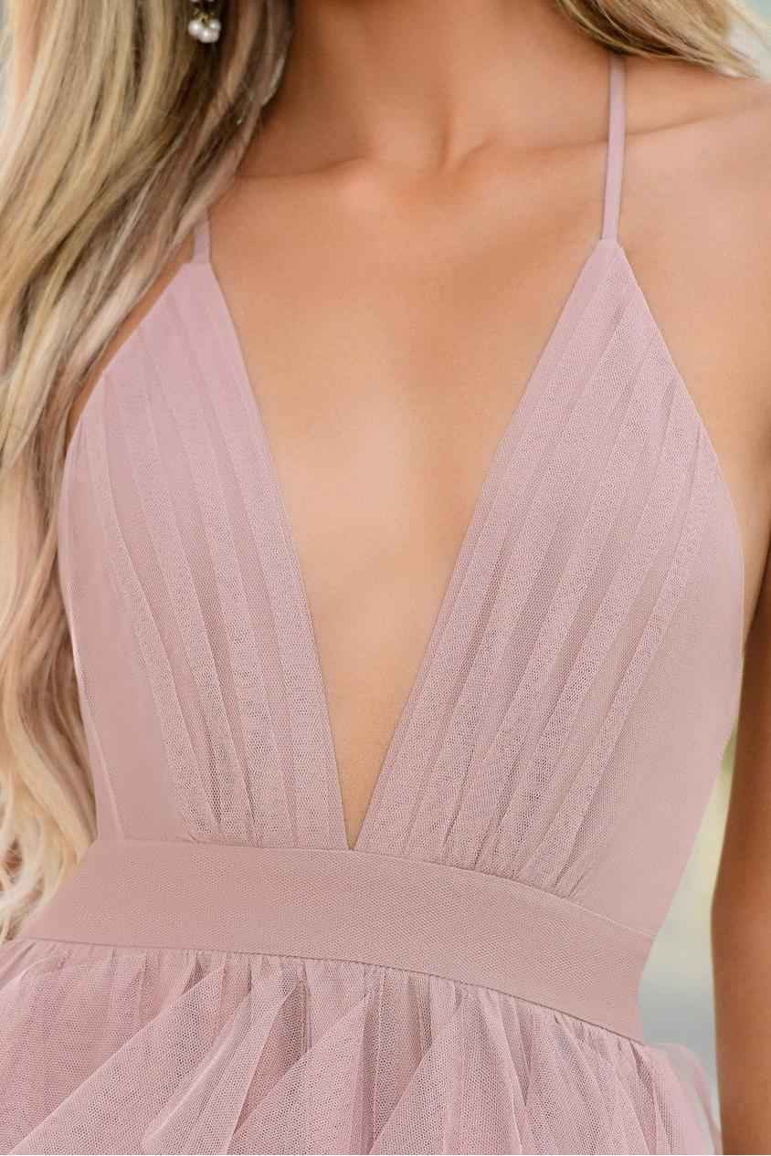 Sleeveless Spaghetti Strap Backless Long Prom Dress With Ruffles