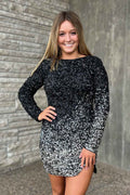 Sparkly Black Bateau Open Back Tight Short Homecoming Dress