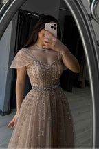 Off the Shoulder Strapless Sleeveless Long Prom Dress With Beading