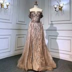 Graceful Bead Embroidery Off the Shoulder Strapless Green Long Prom Dress