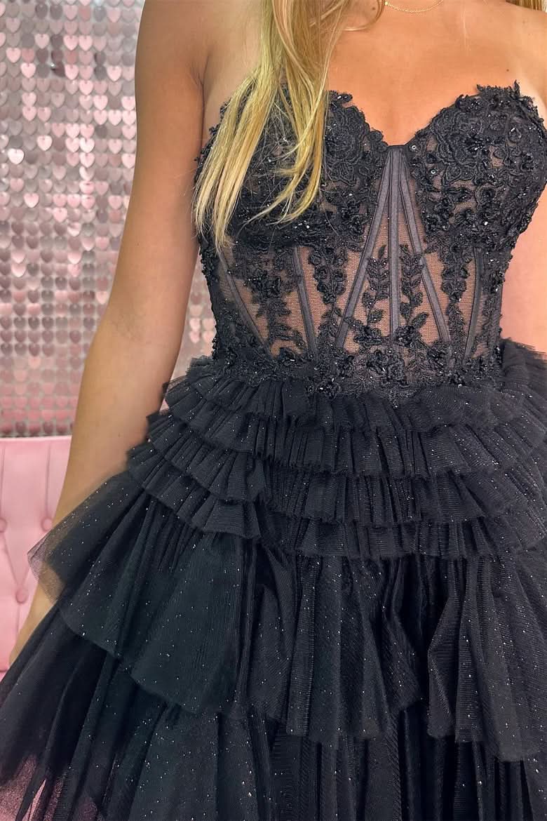 Sweetheart A-Line Lace Short Homecoming Dress with Elegant Details BM bride
