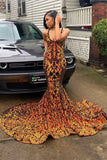 Beautiful Sleeveless Halter Appliques V Neck Evening Dress Long BM bride