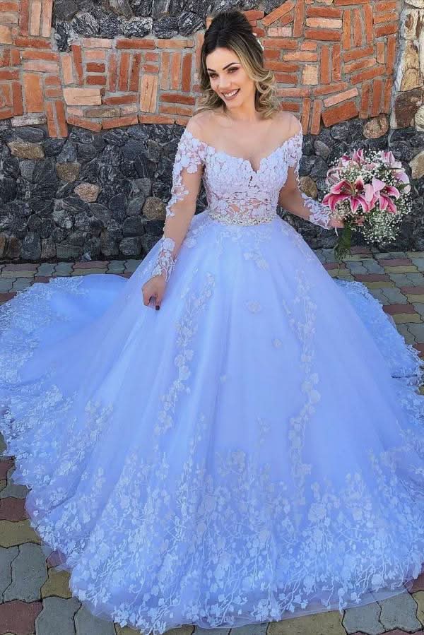 A-Line Satin Off-The-Shoulder Short Wedding Dress With Strapless BM bride