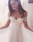 Long Chiffon Beach Wedding Dress BM bride