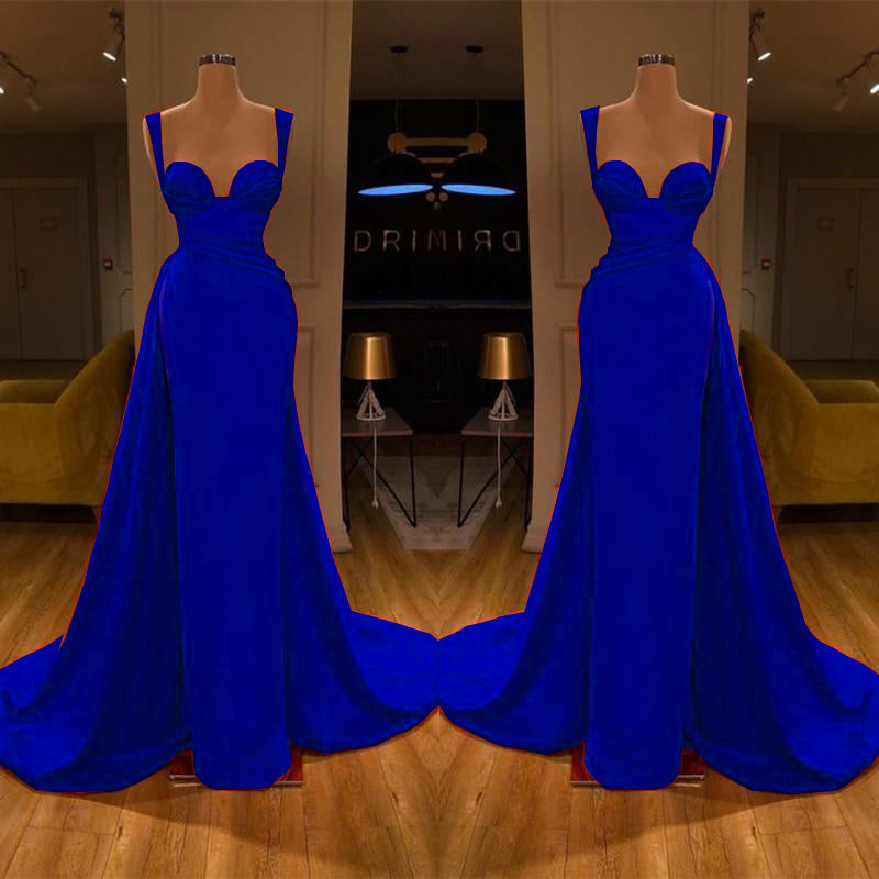 Gorgeous Sweetheart Sleeveless Long Slit Mermaid Prom Dress BM bride