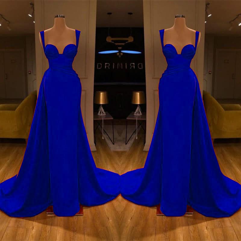 Gorgeous Sweetheart Sleeveless Long Slit Mermaid Prom Dress BM bride