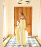 Chic Sweetheart Strapless Sleeveless Long Prom Dress With Pleated HF0005