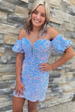 Glamorous Bodycon Sweetheart Sequins Homecoming Dress BM bride