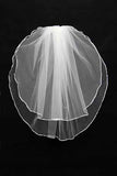 Simple ivory white wedding viel for free