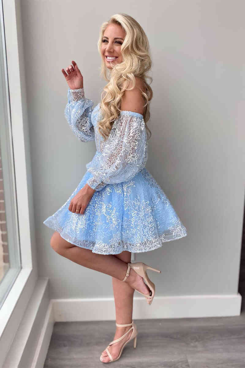 Lorna |A Line Sweetheart Corset Homecoming Dress with Sleeves BM bride
