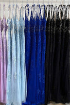 Charming Sheath Halter Lace Tulle Prom Dress with Appliques BM bride