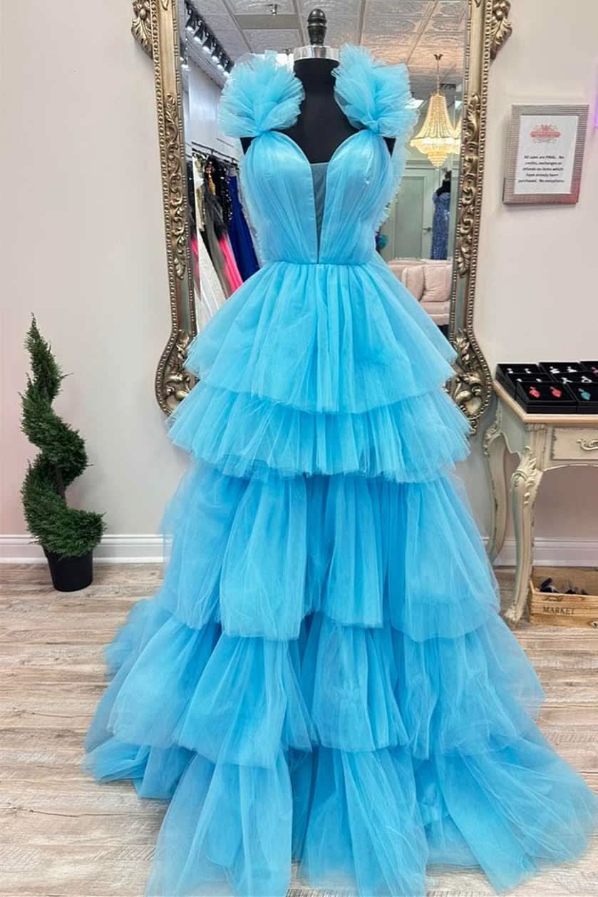 Chic Fuchsia V-Neck Cutout Long Prom Dress with Eye-catching Beading BM bride