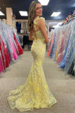 Alluring Blue Mermaid One Shoulder Long Prom Dress with Beautiful Beading BM bride