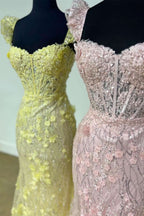 Alluring Blue Mermaid One Shoulder Long Prom Dress with Beautiful Beading BM bride