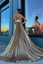 Chic Mermaid Spaghetti Straps Long Sequins Prom Dress with Dazzling Details BM bride