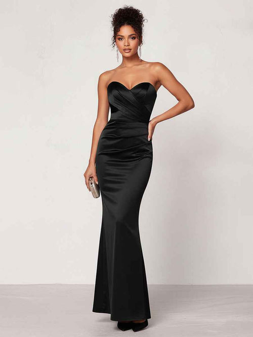 Glamorous Ruched Bodice Mermaid Formal Gown BMBRIDE