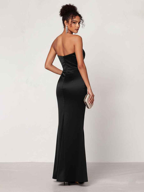 Glamorous Ruched Bodice Mermaid Formal Gown BMBRIDE