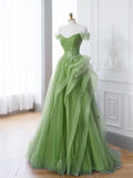 Romantic A-Line Off-the-Shoulder Short Homecoming Dress with Delicate Appliques BM bride