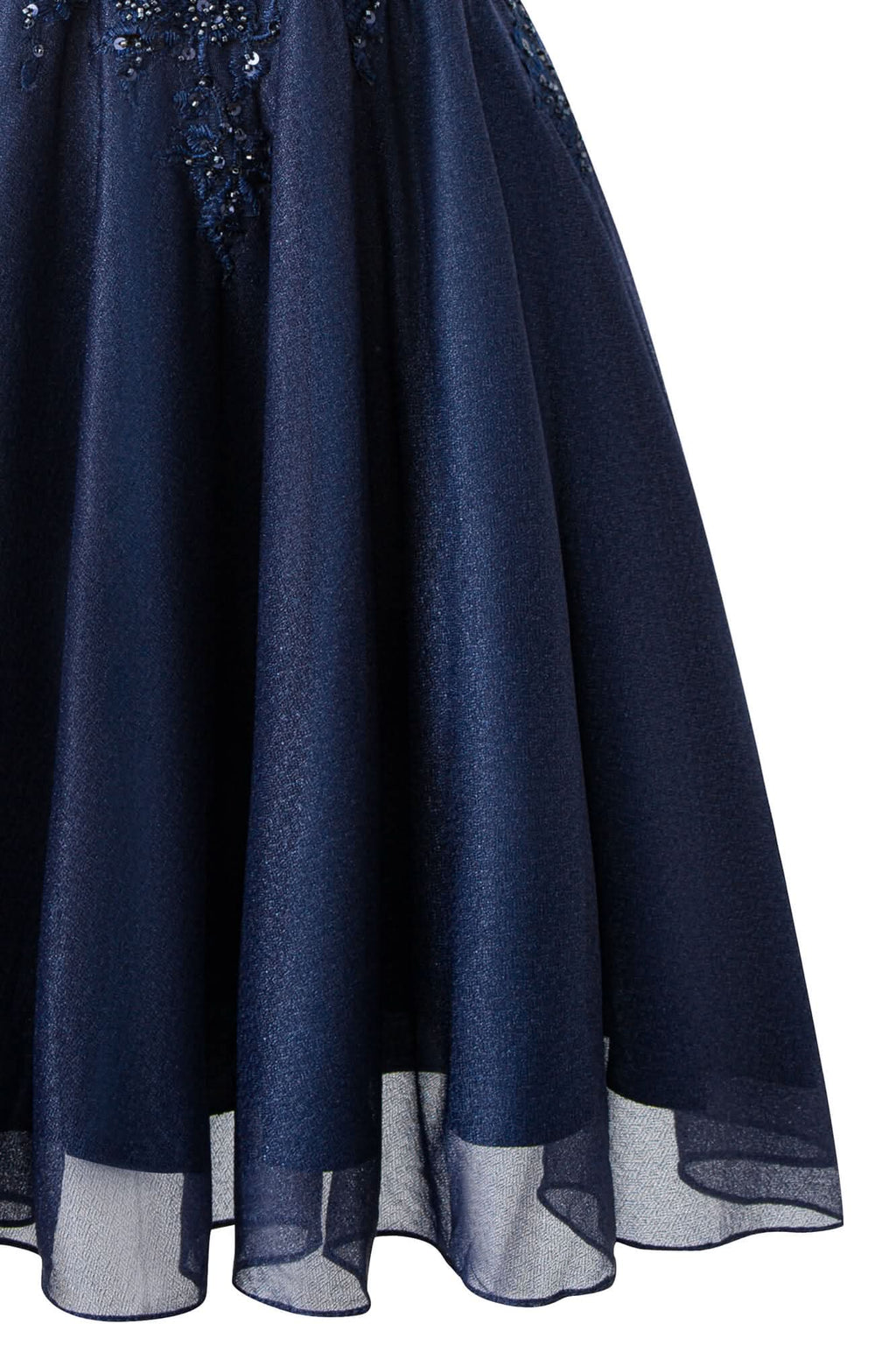 Evelyn Navy Blue | A-line Chiffon Short Homecoming Dress BM bride